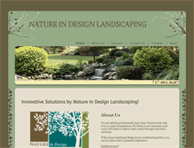 Tablet Screenshot of natureindesignlandscaping.com